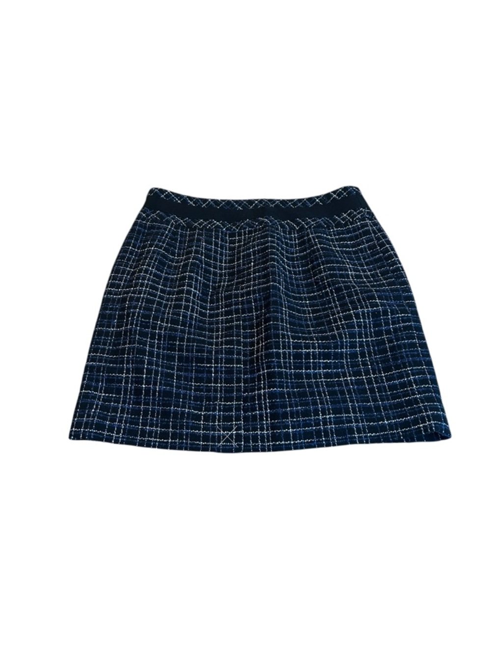 LOFT Black and blue tweed Mini Skirt - Picture 4 of 4